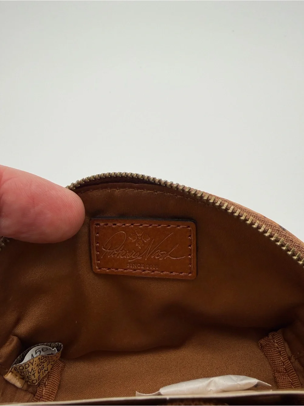 Patina floral zip